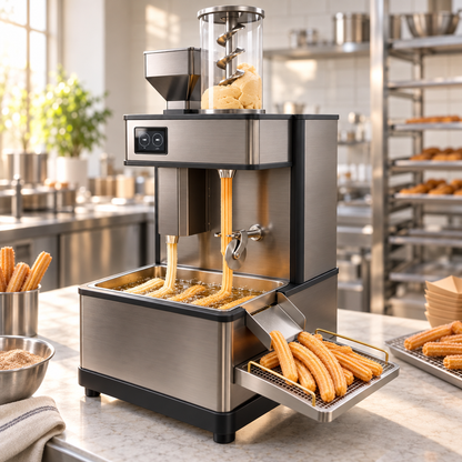 AutoChurro Pro — Commercial Automatic Churro Making &amp; Frying Machine