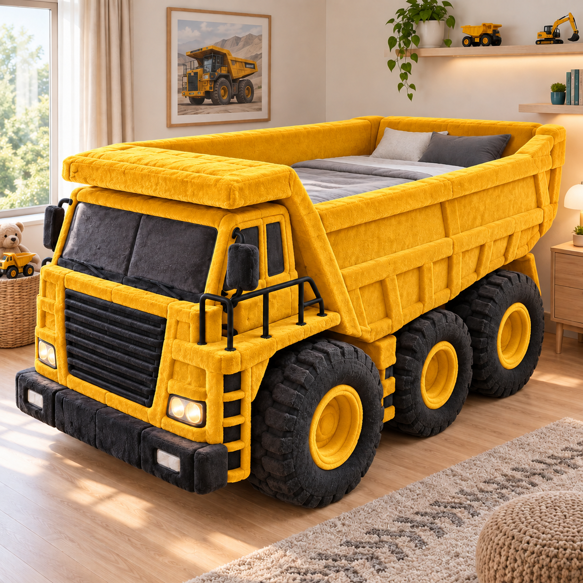 Mega Hauler Plush Dump Truck Bed