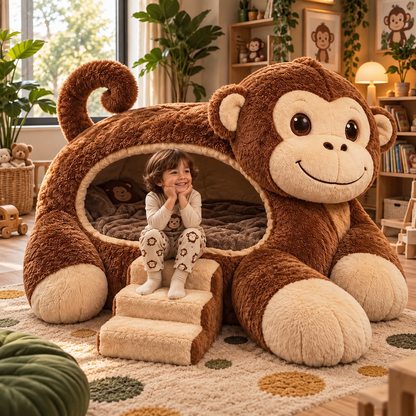 Giant Plush Monkey Sleep Pod
