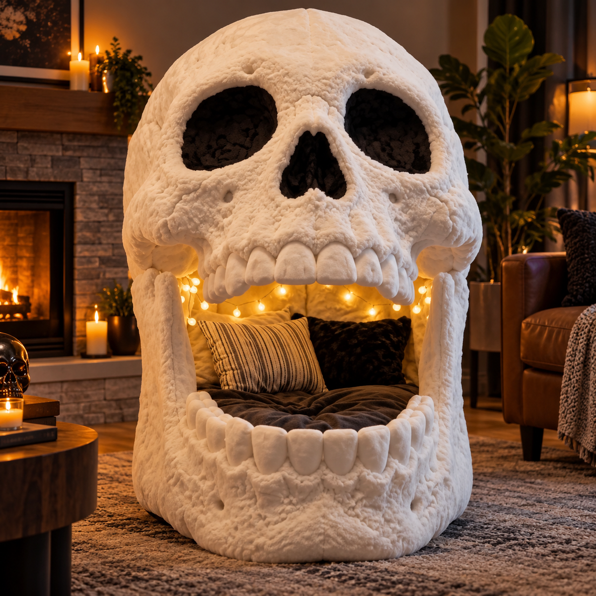 Oversized plush lounge pods