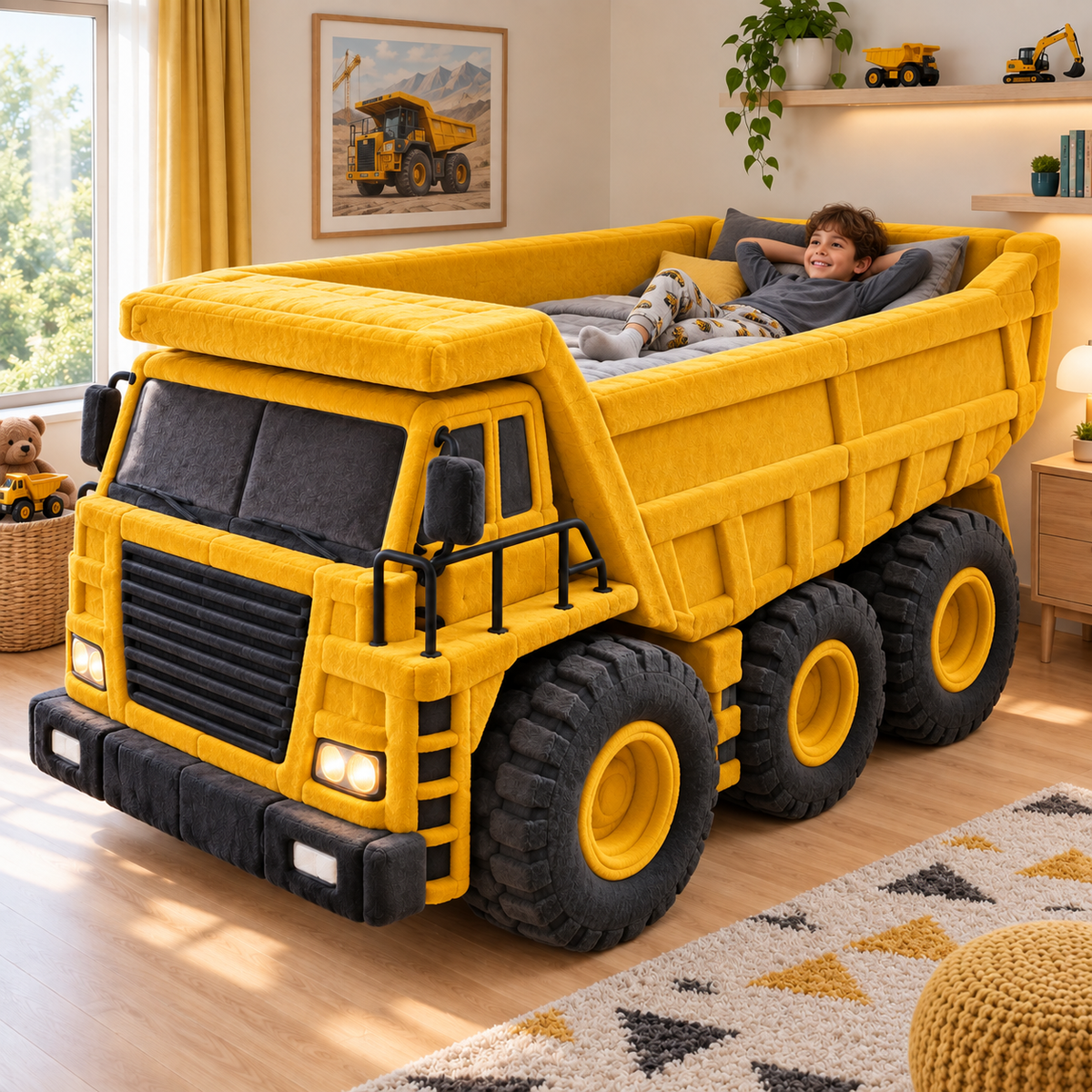 Mega Hauler Plush Dump Truck Bed