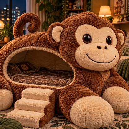 Giant Plush Monkey Sleep Pod