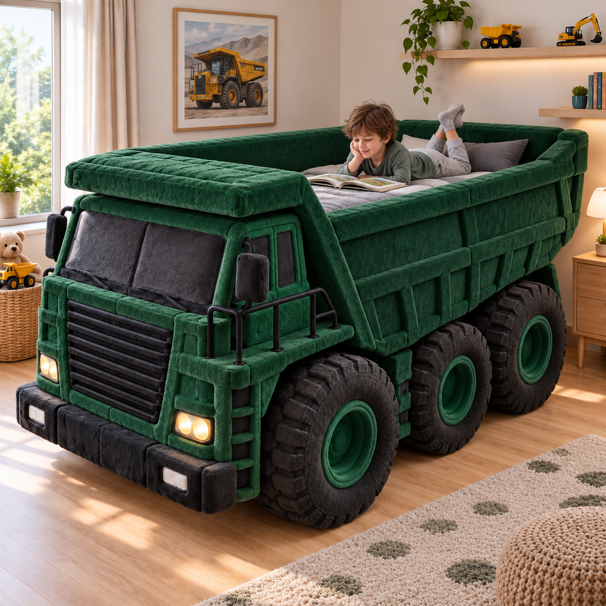 Mega Hauler Plush Dump Truck Bed