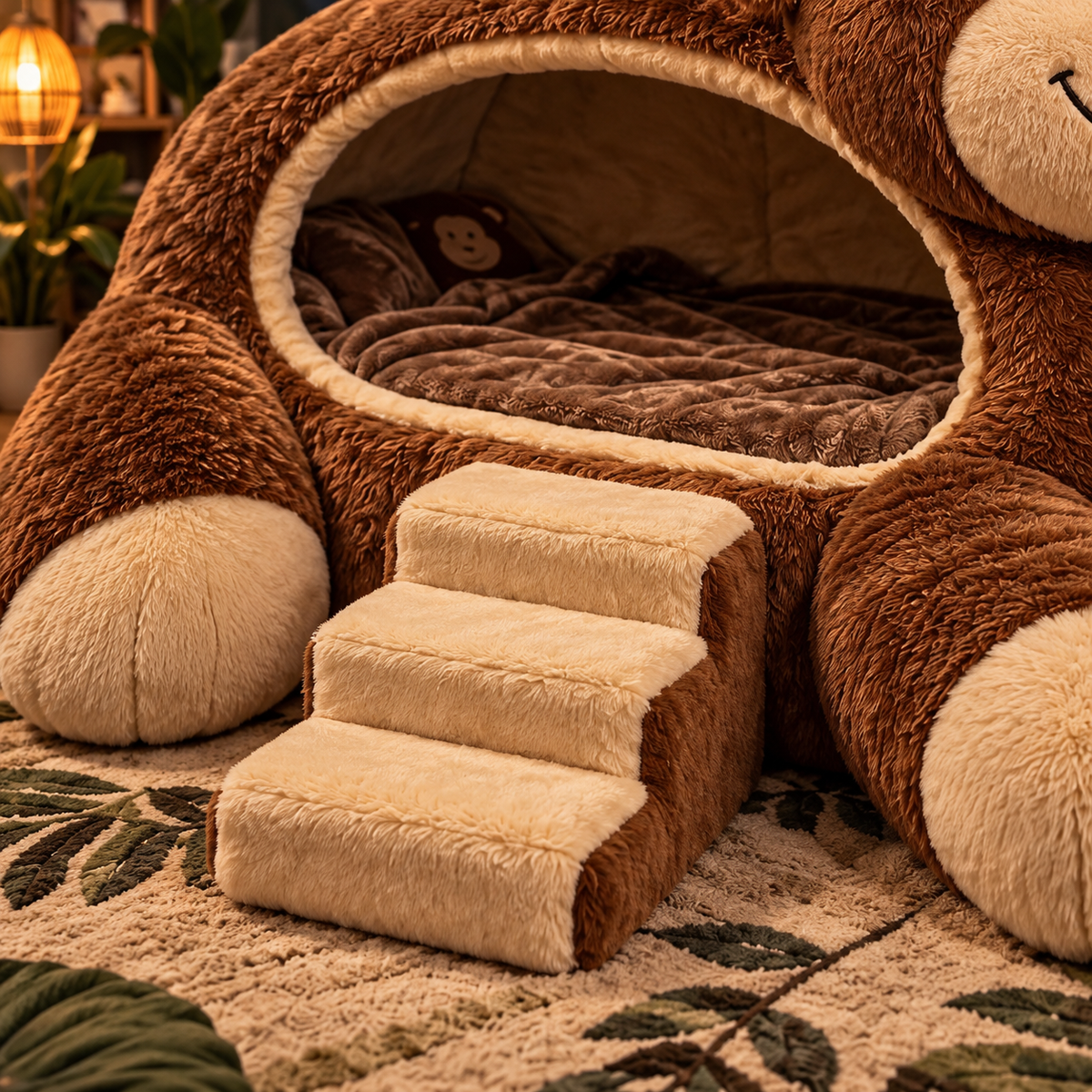Giant Plush Monkey Sleep Pod