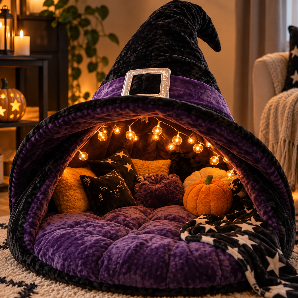 Oversized plush lounge pods