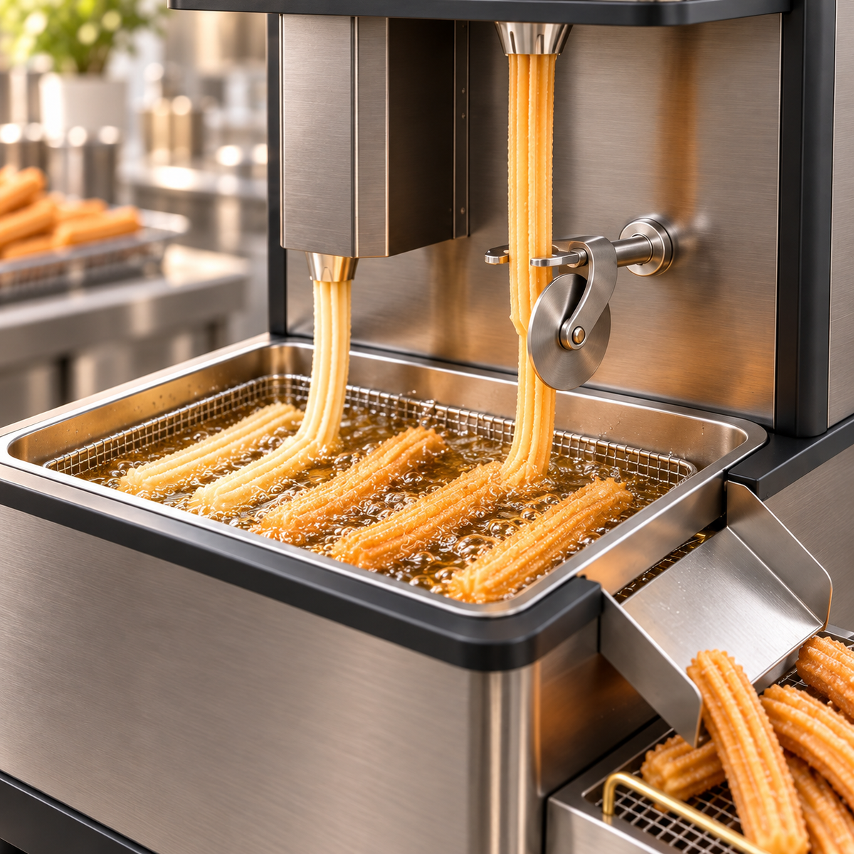 AutoChurro Pro — Commercial Automatic Churro Making &amp; Frying Machine
