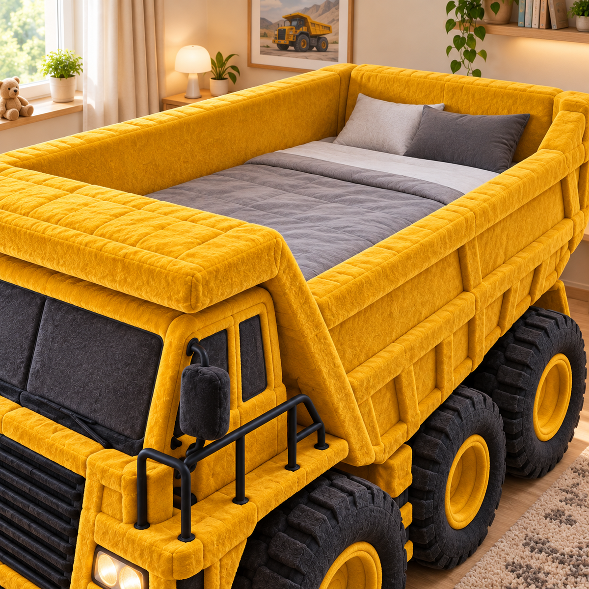 Mega Hauler Plush Dump Truck Bed