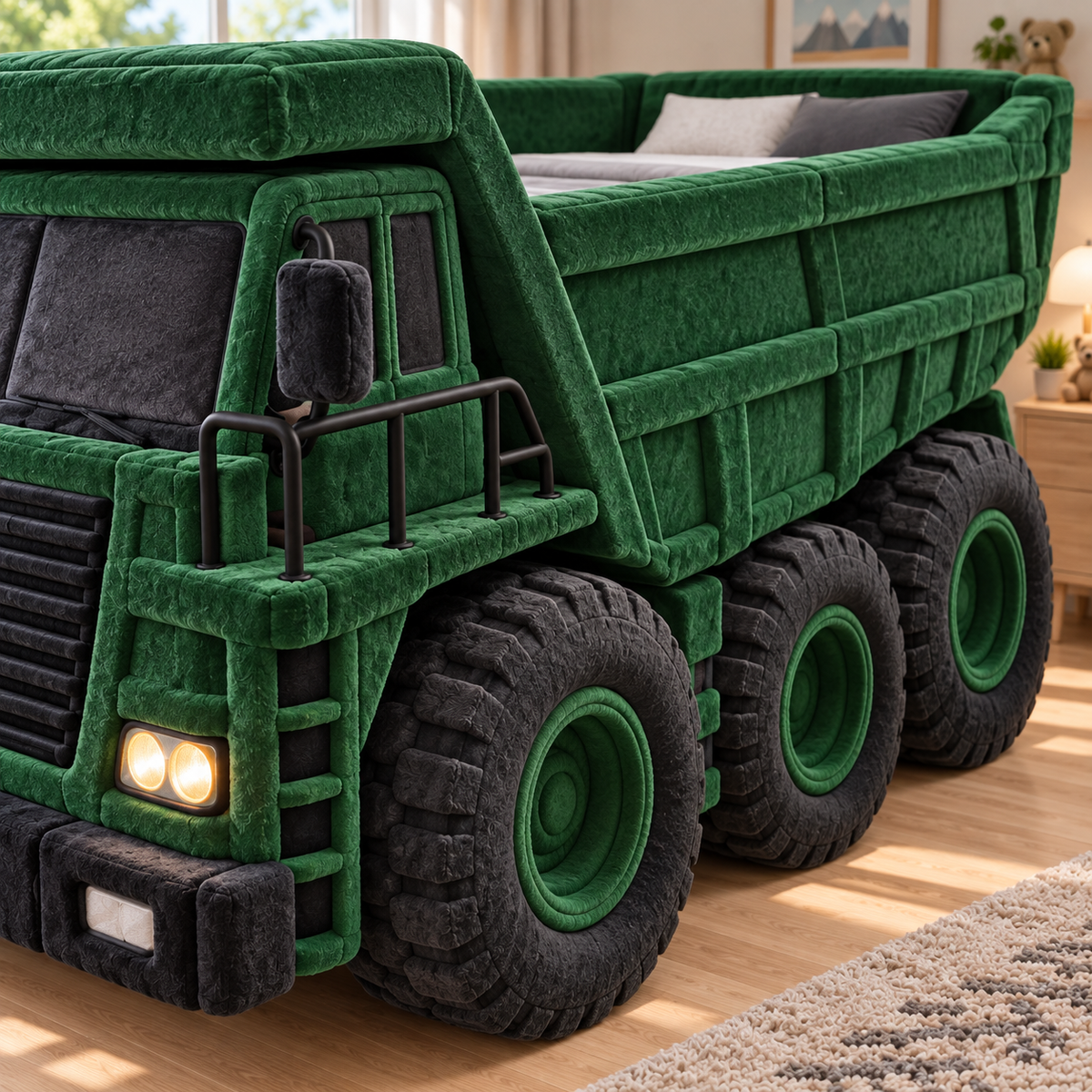 Mega Hauler Plush Dump Truck Bed